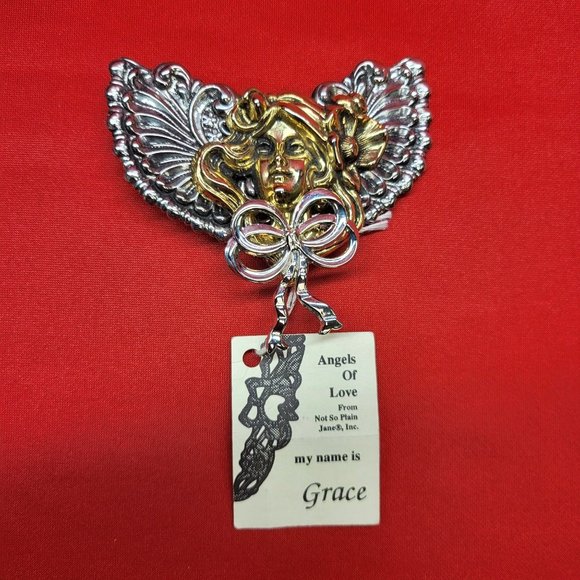 Jane Angel Pin Brooch Signed - Picture 2 of 12